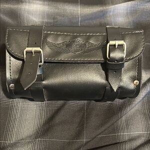 Harley-Davidson Black Leather Tool bag